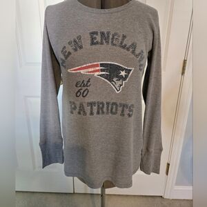 NFL Gray Long Sleeve Tee New England Patriots